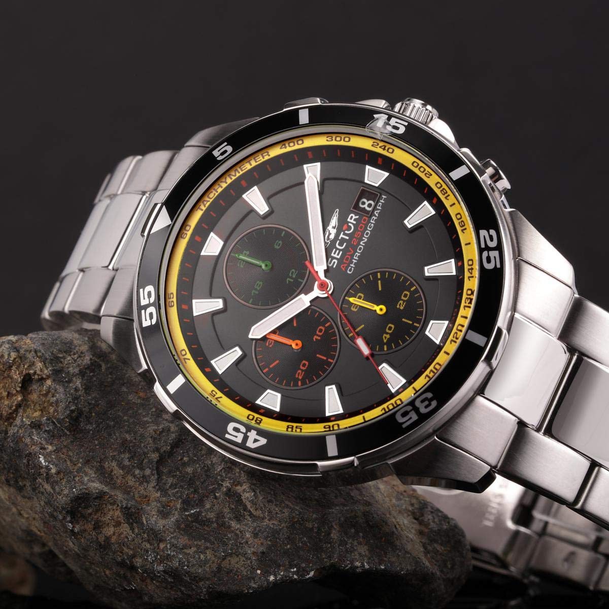 SECTOR(セクター) Summerbergen - [Official Genuine] Sector ADV2500 Collection 43mm Men's Chronograph Quartz Watch R3273643006, Bracelet Type