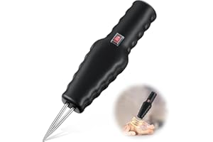 Saillong Handheld Chicken Plucker, Electric Quick Poultry Plucker Machine for Removing The Pin Feathers, Portable Rechargeable Waterproof Feather Plucker for Chicken Duck Goose Bird (Black)