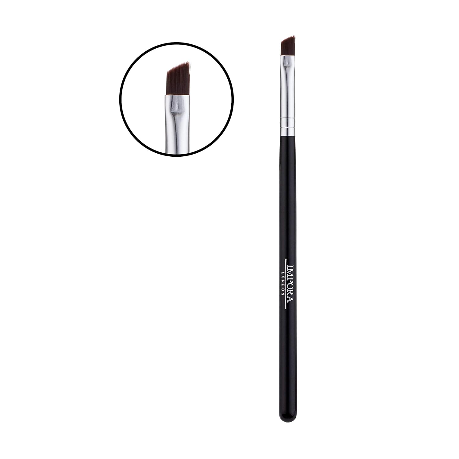 Angled Eyeliner/Eyebrow Brush by Studio 5 Cosmetics. Flat with angled