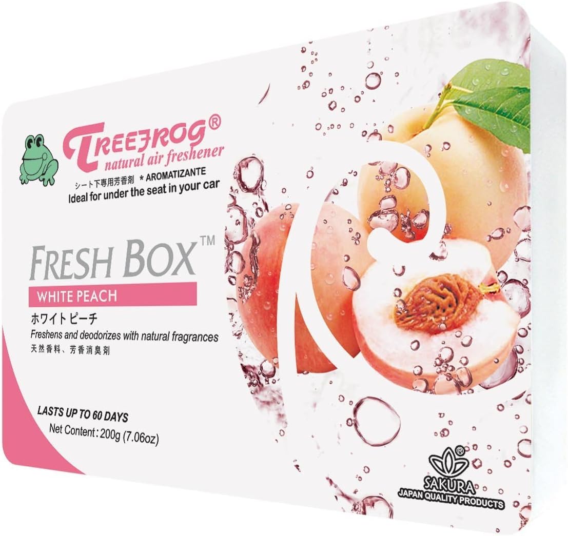 Treefrog Natural Air Freshener, White Peach Scent Home