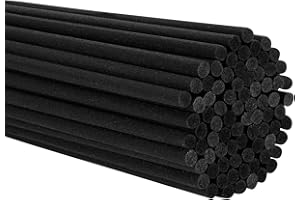GENERIC 10 Inch 60Pcs Reed Diffuser Sticks,Black Aromatherapy Diffuser Sticks, Rattan Reed Diffuser Sticks,Essential Oil Aromatherapy Scent Refills