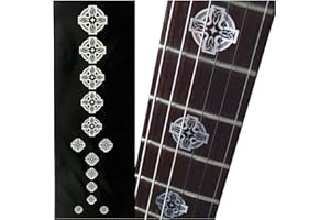 INLAYSTICKERS Jockomo Metallic Celtic Cross Guitar Inlay Sticker