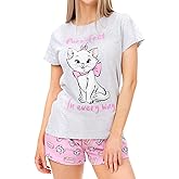 Disney Pajama for Women | Ladies Aristocats Pajamas | Cotton Short PJ Set