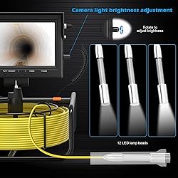 Sanyipace Sewer Scope Camera 165FT/50M, 9'' LCD