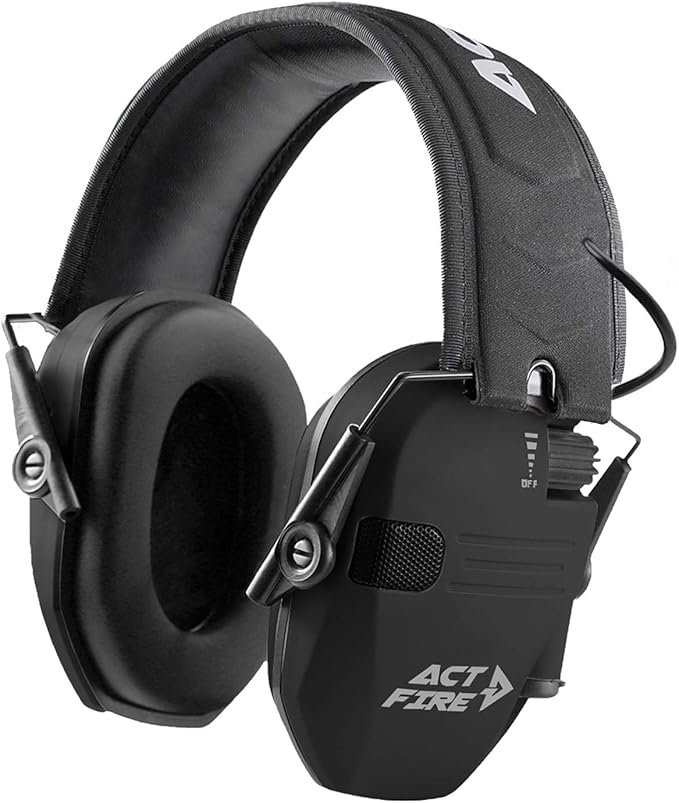 ACT FIRE Shooting Earmuffs Ear Protection for Gun Range Ultimate Combat