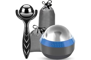 iECO Cryosphere Cold Massage Roller Ball – Ice Cold and Hot for Deep Tissue and Sore Muscle Relief of Stiffness and Stress, Body, Neck, Back, Foot, Plantar Fasciitis, Gifts for Him
