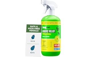 BugMD Rodent Repellent for Car Engines | Natural Peppermint Oil Spray to Repel Rats, Mice & Squirrels from Cars, RVs & Trucks