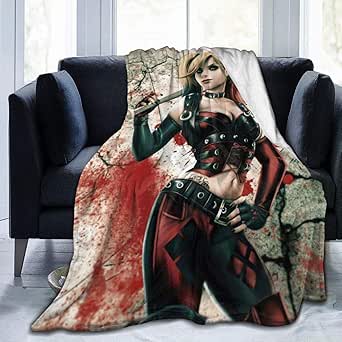 Amazon.com: Harley Quinn 01 Ultra Soft Micro Fleece Throw ...
