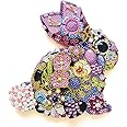 Amazon.com: LUSandy DIY 5D Flowers Rabbit Diamond Painting Kits for ...