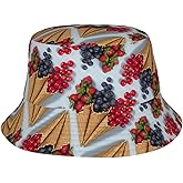 Food Bucket Hat for Men Women, Funny Bucket Hats, Unisex Packable Sun Hat Fisherman for Summer Outdoor, Beach Travel