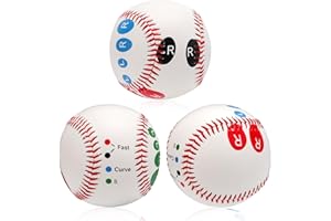 XIHIRCD 3 Pcs Baseball Pitching Grip Trainers, Baseball Training Ball with Finger Placement, Multi-Grip Baseballs for Beginne