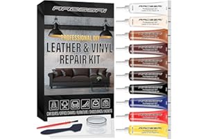 ARCSSAI ARCSSAL Leather Repair Kit for Furniture, Sofa, Jacket, Car Seats and Purse. Vinyl Repair Kit. Super Easy Instructions to Match Any Color, Restore Any Material, Bonded, Italian, Pleather, Genuine