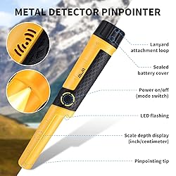 SAKOBS Metal Detector Pinpointer Wand: 5" Detection