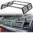 JOYTUTUS Full Size Truck Bed Rack, Overland Bed Racks for Trucks Compatible with F150 F250 F350 Silverado Sierra Ram, Truck Bed Rack for Roof Top Tent, with Wider Molle Panel