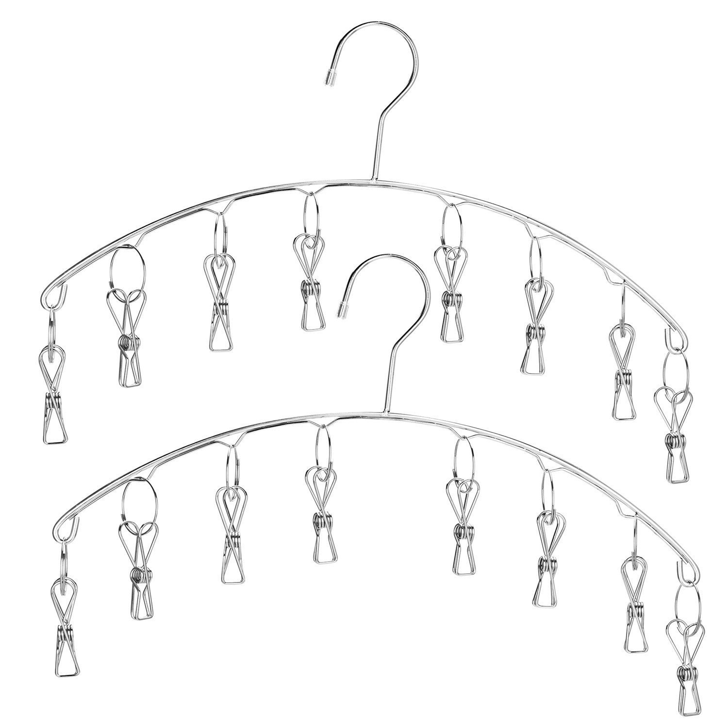 Asciugatrice Per Biancheria Intima Skroad - Girevole In Acciaio Con 10 Mollette - Foto 5