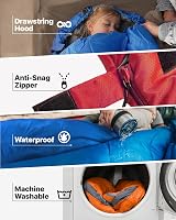 MalloMe Sleeping Bags for Adults & Kids 3-4 Season Ultralight Lightweight view 4