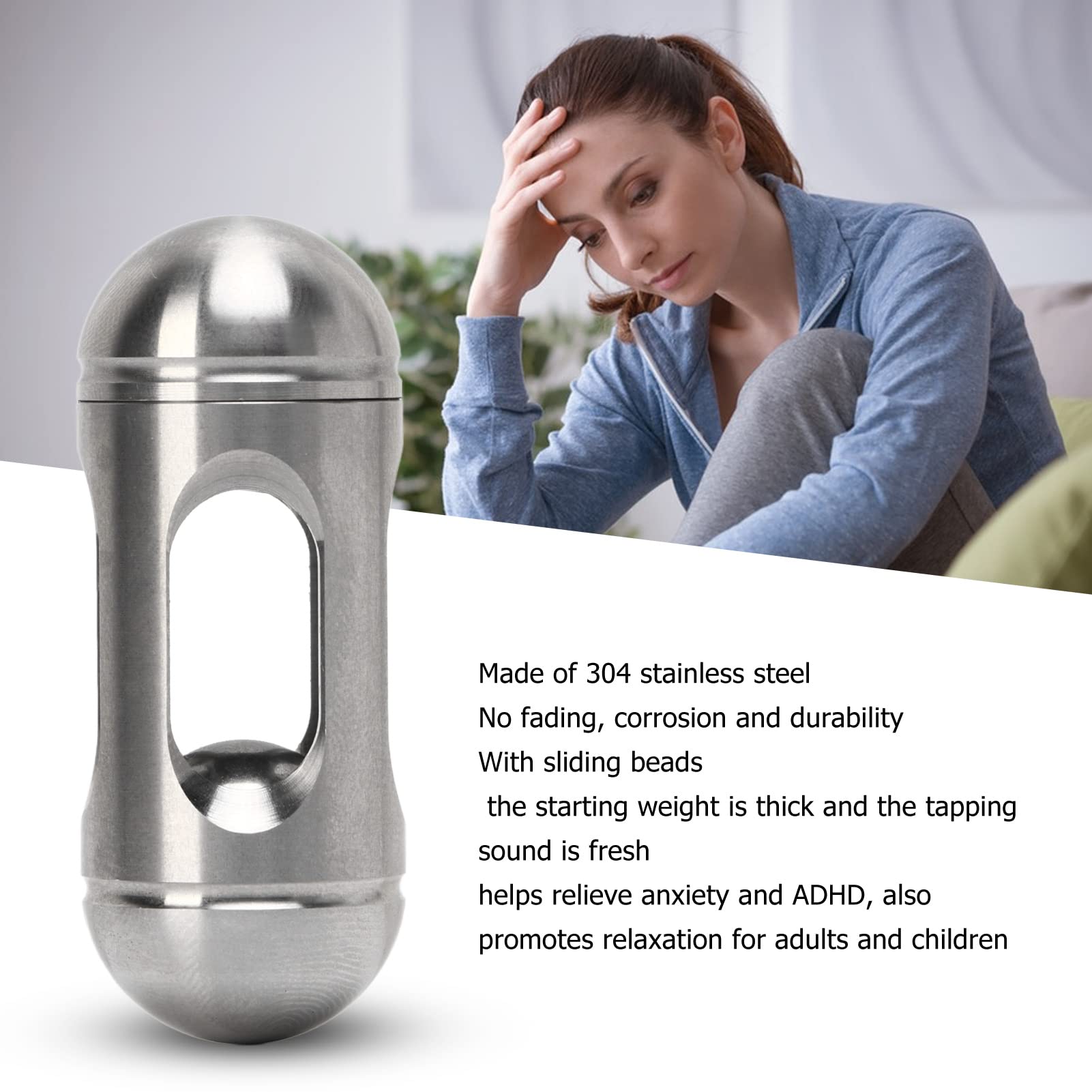 Fingertip Toy,Portable Stainless Steel Gyroscope Stress Relief Fingertip Toy Children Adults