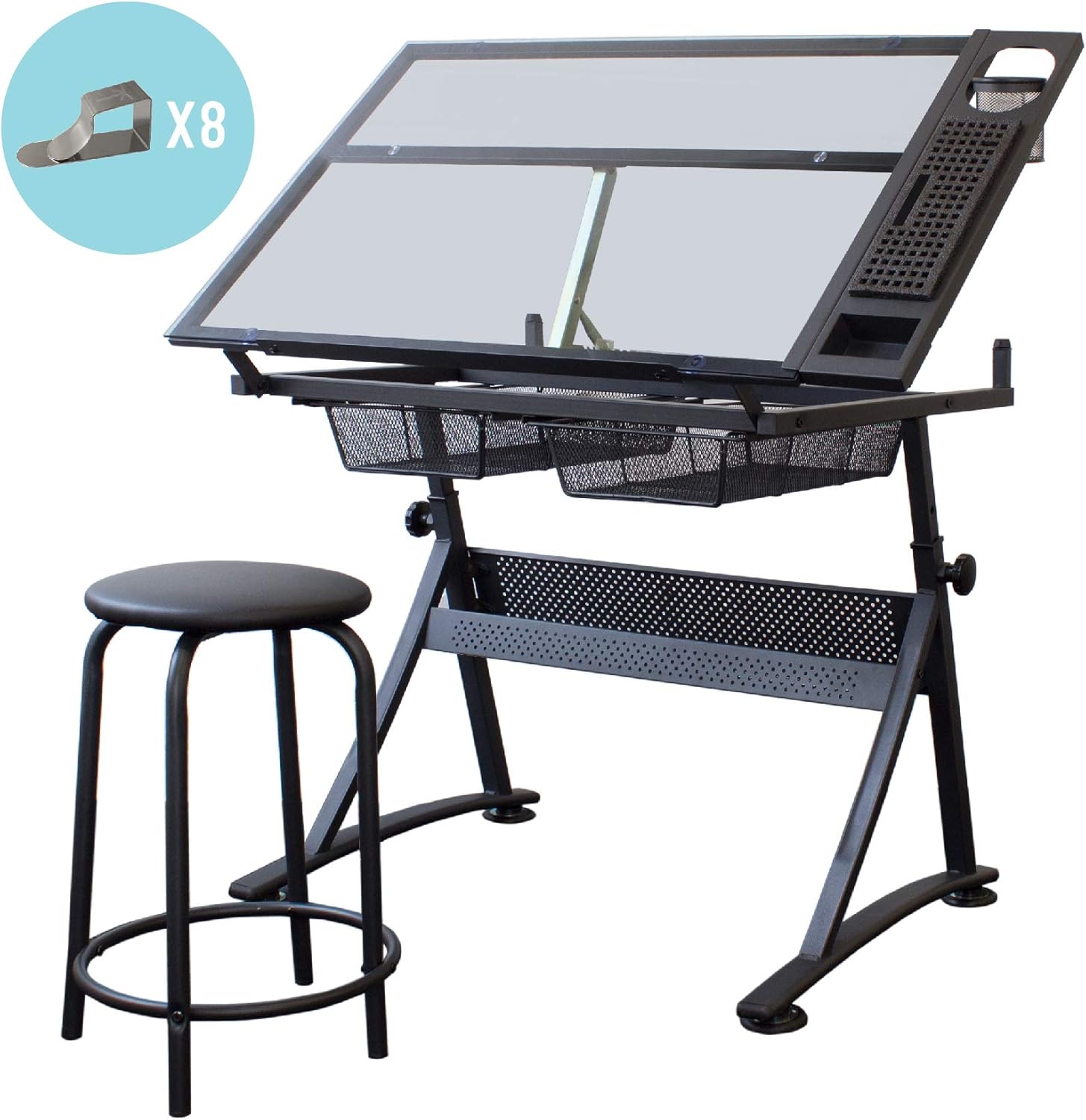 Stationery Island FOULATP2 Artist Table. Height Adjustable & Tiltable