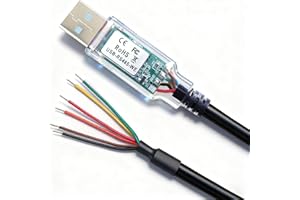 Xiusiyt USB to RS485-WE Serial Cable, RS485-WE-1800-BT UART Serial Converter Cable,USB-RS485-WE Wire End,6 Way,1.8m/6ft