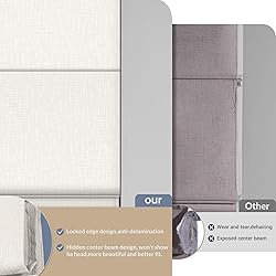 Boolegon No Drill Cordless Roman Shades for