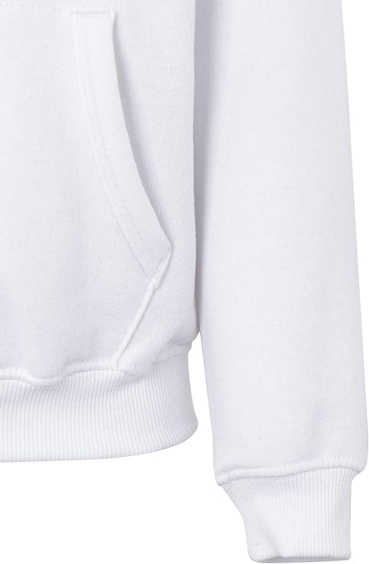 Byron Kids, sweatshirt infantil com fecho e capuz, cor branca, Tamanho 3/4 — foto 5 de 7