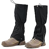 likloks Adjustable Leg Gaiters for Men & Women - Lightweight & Waterproof Gaiter for Hiking, Snow, Trail, Trekking, Hunting, Climbing