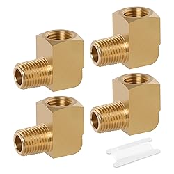 Ailbiuko Brass Fitting,90 Degree Barstock Street