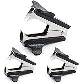Bonsicoky Staple Removers, 3 Pcs, Black | Staple Puller Remover Tool, For Office School Home