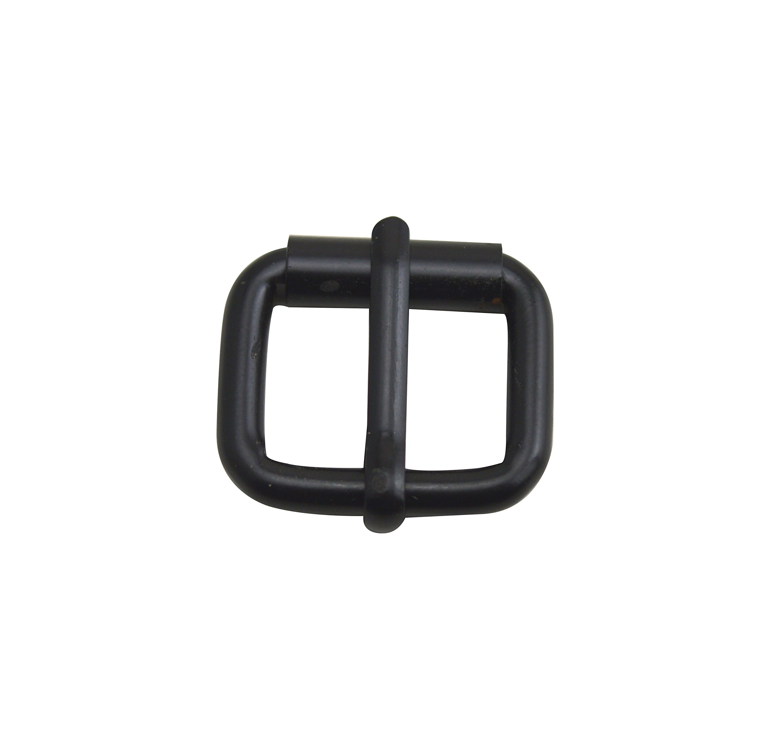 Wuuycoky Single Prong 1"X0.8" Internal Size Black Roller Buckle For Belt Strap Pack of 10