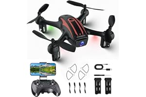 SOZUN Drone with Camera 1080P HD, Remote Control Mini Drones for Kids and Adults, RC Quadcopter with One-Key Takeoff/Landing, Altitude Hold, 3D Flip, Gesture Selfie, 2 Batteries Drone for Boys and Beginners