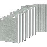 GoKBNY Vital 100 Replacement Filter Compatible with LEVOIT Vital 100 and VAVA VA-EE004 Air Purifiers, Part Number Vital 100-RF, Six(6) 3-In-1 Filters + Six(6) Extra Pre-Filters