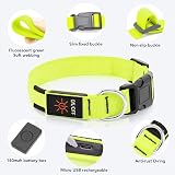 KOSKILL Light Up Dog Collar USB Rechargeable Waterproof Green M view 3