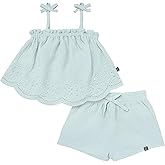 Modern Moments by Gerber Baby Girls 2-piece Gauze Top & Short Set