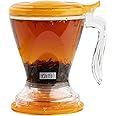 Tiesta Tea - Brewmaster Tea Infuser | Large Tea Strainer with Fine Mesh, Bottom Dispensing | BPA Free, Microwave & Dishwasher Safe, Reusable Tea Filter with Lid - 16 Oz Tea Steeper for Loose Leaf Tea