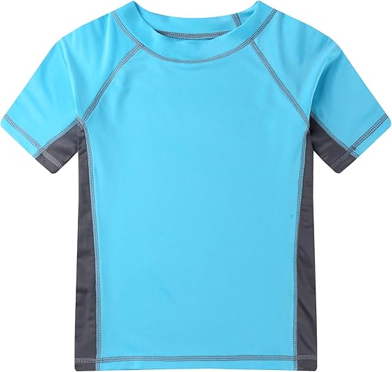 Rash Guard Enfant Ron Jon Surf Shop Manches Courtes (M, 8 Ans, UPF50, Bleu) Occasion Parfait état