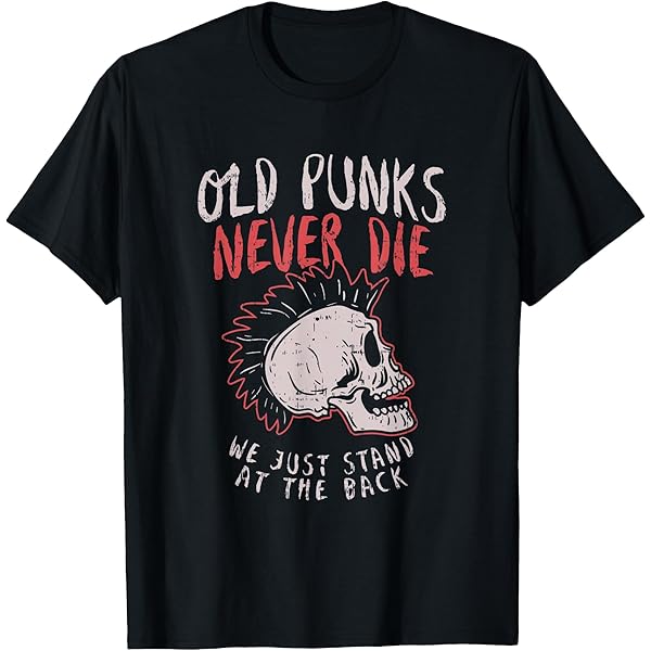Amazon.com: Punk's not dead skull punk rock T-Shirt