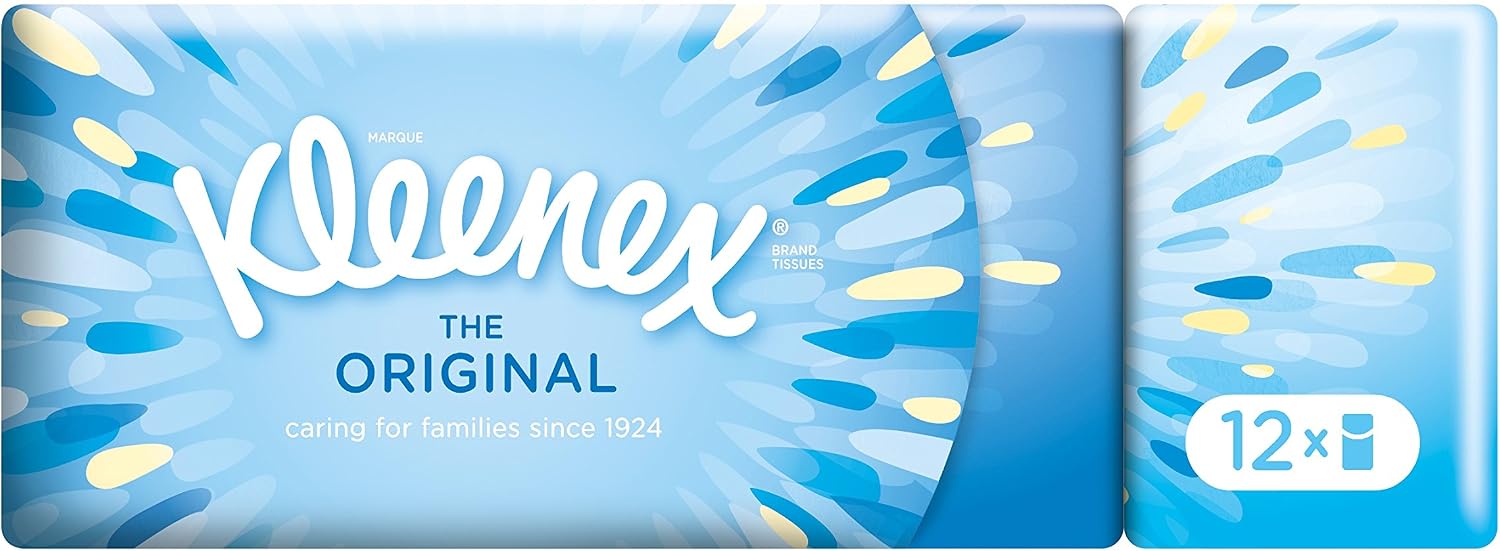 Kleenex Original Handkerchiefs, 12 Count, White, 7 count (Pack of 12) - Image 4