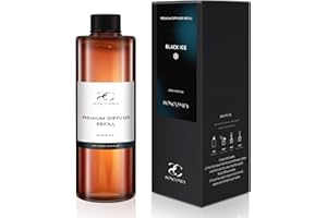 SOXCOMFY Diffuser Oil Luxury Essential Oils for Diffuser Refill & Air Freshener,Long-Lasting Natural Home Fragrance and Hotel Scent for Diffusers - 8.45 Fl.oz(250ml), Black ICE