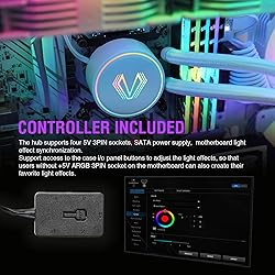 Vetroo V360 Liquid CPU Cooler, 3X 120mm Addressable