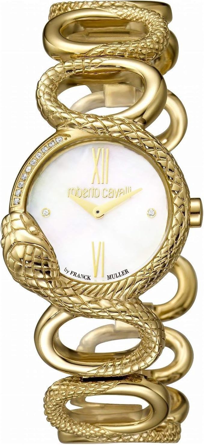 Orologio donna roberto cavalli by franck muller acciao gold dorato RV2L016M0021