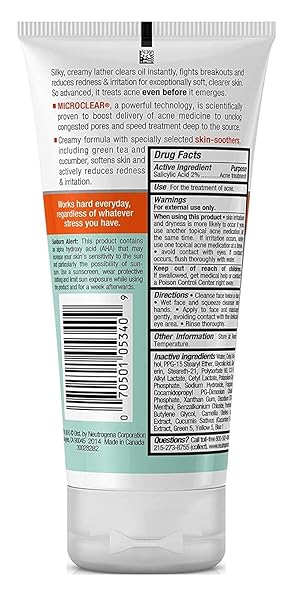 NEUT ACNE PWR CRM WSH SIZE 6Z NEUTROGENA ACNE STRESS CONTROL POWER CREAM WASH