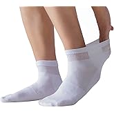 Yomandamor Mens 6pairs Non-Binding Ankle Diabetic Socks Thin Cotton Breathable Socks,10-13