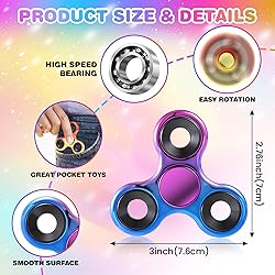 Fidget Spinner 2 Pack, Metal Fidget Spinners