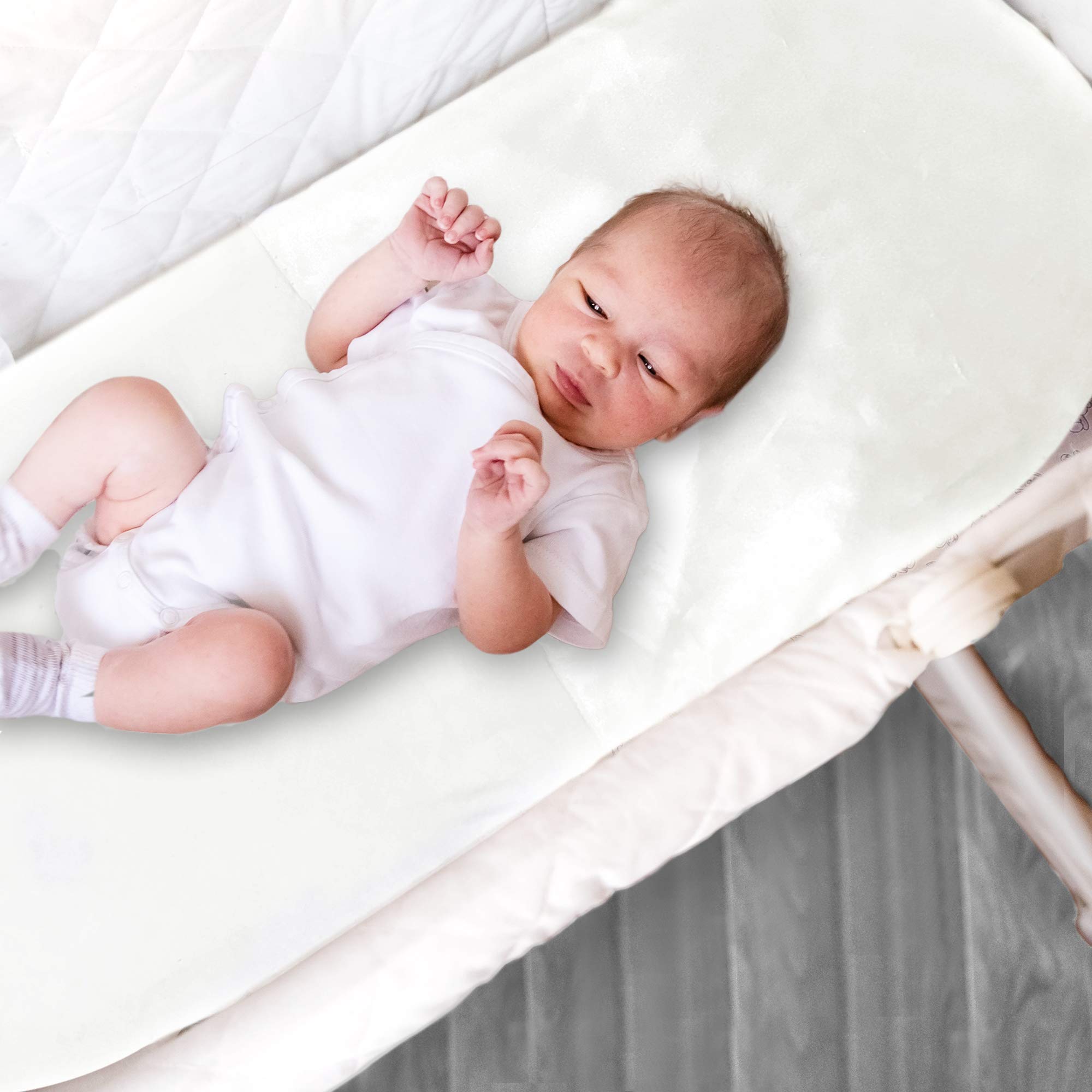 MANE Organic Cotton and SATIN MOSES BASKET Fitted Sheet by TIM & TAM Helps Protect Delicate HAIR & SKIN. SATIN FITTED SHEETS for BALDING, KNOTTY DRY HAIR and ECZEMA
