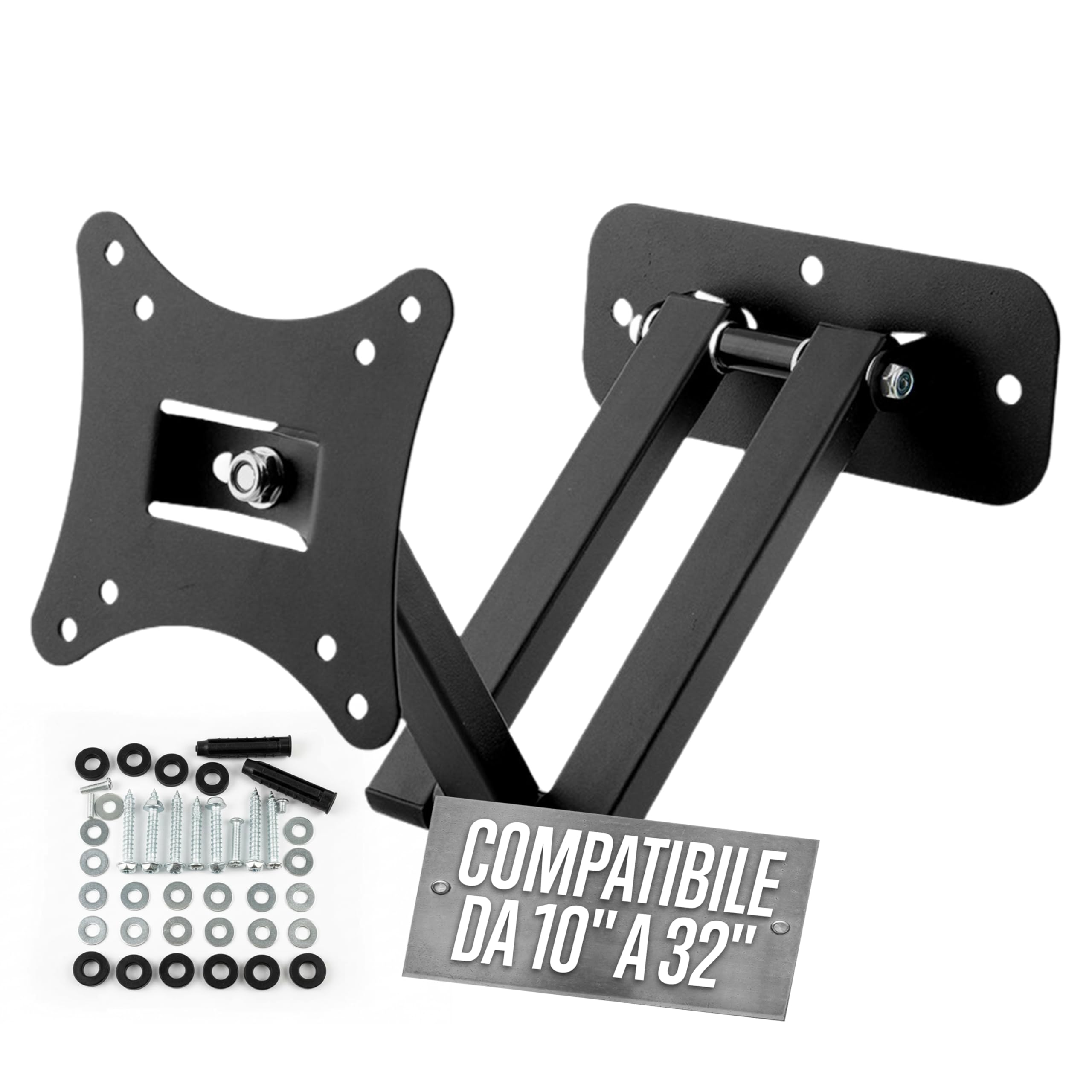 TV Arm Wall Mount for LCD Monitors LED Plasma from 10 to 32 Inches