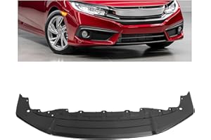 KUAFU Front Bumper Lower Face Bar Grille Compatible with 2017-2021 Honda Civic Sport Touring Hatchback, Air Dam Deflector Rep
