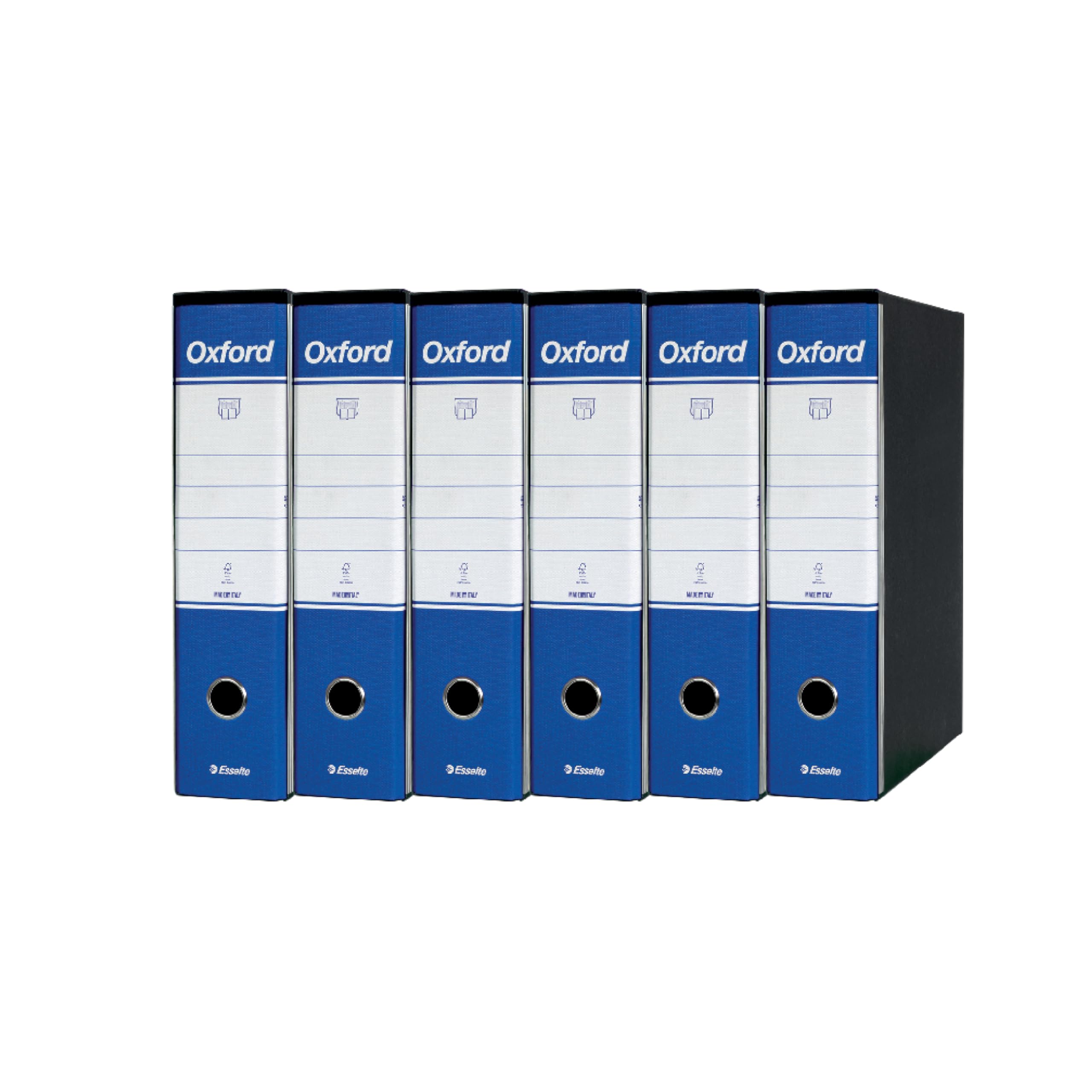 Esselte Oxford Ringbinder with Lever Mechanism and Case Dorso 8 cm Blue — image 1