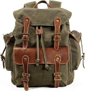 men's leather backpack amazon