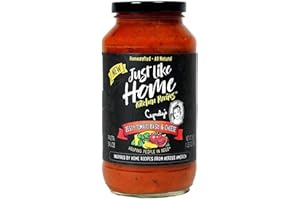 JUST LIKE HOME KITCHEN RECIPES Just Like Home Gourmet Pasta Sauce - Zesty Tomato Basil & Cheese - Bold & Spicy Italian Flavor - Premium Ingredients - Supporting Homeless - Preservative & Gluten Free - Non GMO - Vegetarian - 25oz