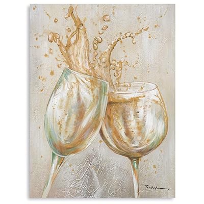 Buy Ateliyishu Restaurant Decorations For Bar Kitchen Wall Art Still Life Champagne Wine Cups Goblet Abstract Painting Canvas Giclee Prints Artwork Watercolor Pictures For Family Dining Room 12x16 Online In Turkey B08v4sh62q